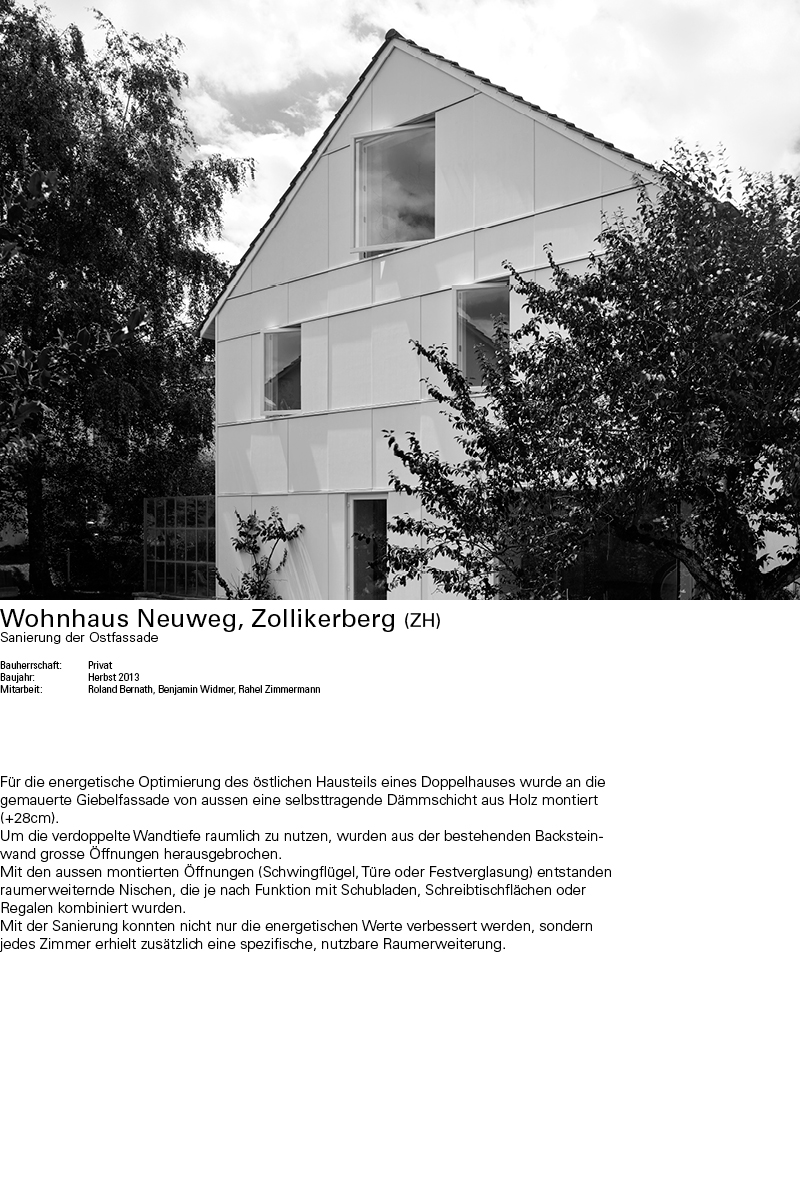 Umbau Wohnhaus Zollikerberg